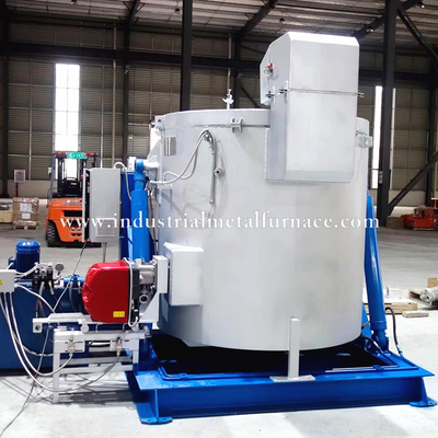 Αγορά 500kg Gas Fired Aluminum Melting Furnace with Riello Burner 720℃ online manufacture