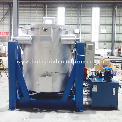 Αγορά 800kg High-Efficiency Natural Gas Industrial Aluminum Melting Furnace with Hydraulic System and 850°C Capacity online manufacture