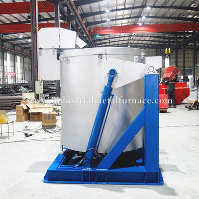 Αγορά Hydraulic Tilting Design 500KG ZINC Natural Gas Tilting Zinc Melting Furnace online manufacture