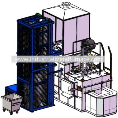 Αγορά 5000 KG/H Natural Gas Continuous Industrial Aluminum Melting Furnace online manufacture