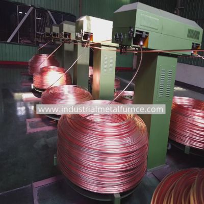 Αγορά 2000 τόνους ετησίως 8-20mm Copper Rod Upward Continuous Casting Machine Line online manufacture