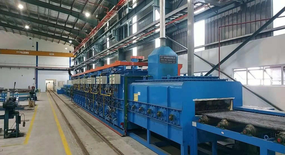 Αγορά 600 χιλιοστά αποτελεσματικό πλάτος. Ρολ Χάρθ φωτεινό φούρνο αναψύξης για ατσάλινα σωλήνες. Μη οξειδωτικό σύστημα αναψύξης και θερμικής επεξεργασίας παρτίδας για σωλήνες από ατσάλι ακριβείας. διαδικτυακή κατασκευή