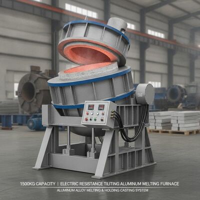 αγορά 1500kg χωρητικότητα Ηλεκτρική αντίσταση Αλουμινίου τήξης φούρνος με υδραυλική κλίση και PID έξυπνο έλεγχο της θερμοκρασίας διαδικτυακή κατασκευή