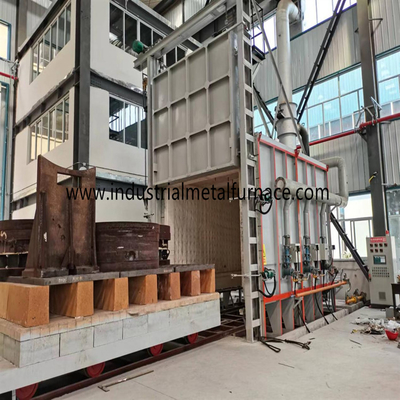 550 βαθμούς Κελσίου Bogie Hearth Αλουμινίου Wire Annealing Car Bottom Furnace για αλουμινένιο περιτύλιγμα