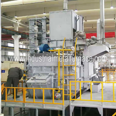 λειώνοντας φούρνος αργιλίου 250kg/H Cntinuous με γκάζι βιομηχανικός, λειώνοντας φούρνος απορρίματος αργιλίου