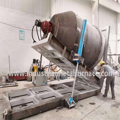 Βιομηχανικός φούρνος τήξης αλουμινίου 380V 3P 50HZ για περιστρεφόμενη χύτευση