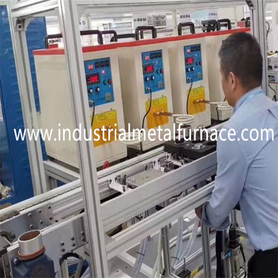 10KG γέρνοντας μέταλλο 35KW θερμαστρών επαγωγής λειώνοντας φούρνων χάλυβα τύπων λειώνοντας