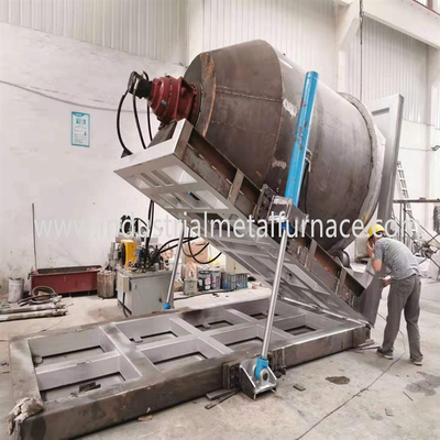 5000KG με γκάζι περιστροφικός βιομηχανικός λειώνοντας φούρνος αργιλίου για την παραγωγή πλινθωμάτων